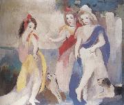 Marie Laurencin Three girl oil